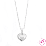 Ketting hart zilver 600