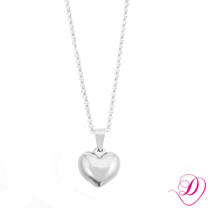 Ketting hart zilver 600
