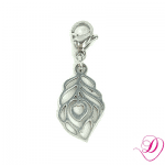 Bedel ovaal blad zilver