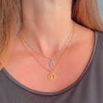 Stainless steel letterketting zilver of goud klein ws