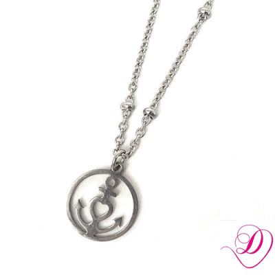 Stainless steel ketting ankertje zilver Stainless steel ketting ankertje zilver