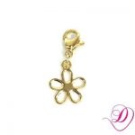 Bedel bloem voor armband goud