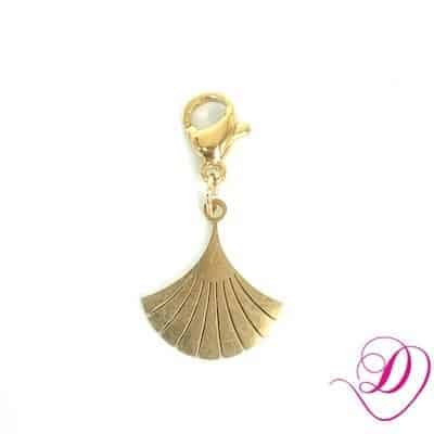 Bedel gingko voor armband goud Bedel gingko voor armband goud