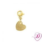 Bedel hartje voor armband goud