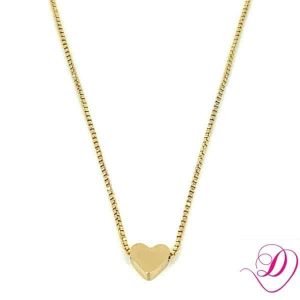 Stainless steel ketting hartje