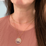 Ketting hanger droogbloemen goud 600