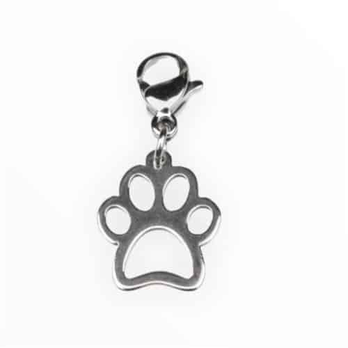 Bedel hondenpootje zilver 500 Bedel hondenpootje zilver 500