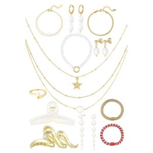 Inhoud adventskalender sieraden met parels