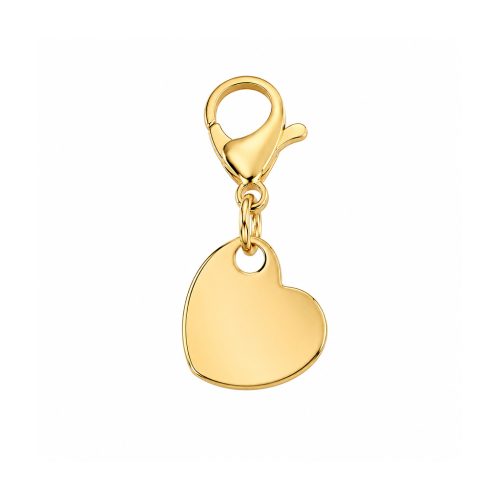 Bedel hartje — stainless steel goud