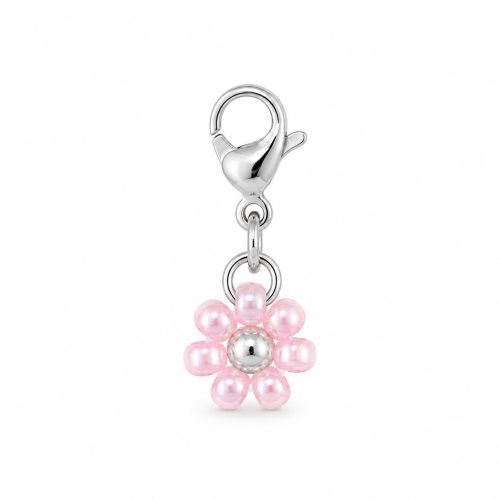 Bedel-roze-bloem-miyuki-kralen-met-zilver